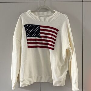 Pistola Cream Sweater with Flag Design